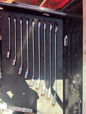 Snap-on Fmvho008r 8pc Sae Offset Open-end Wrench Set 1/4-3/4in Steel Silver