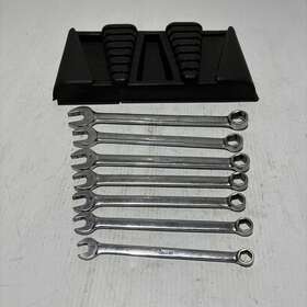 Oshm707 Snap-on 7pc 6-point Metric Chrome Combination Wrench Set 10-15 17