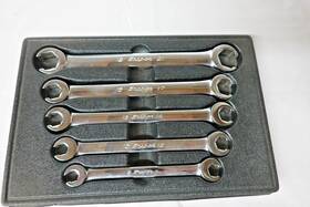 Rxfm605b Snap-on 5 Pcs 6pt Metric Dbl End Flare Nut Wrench Set In A Plastic Tray