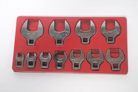 211fcoa Snap-on Tools 211fc0a 11pc 3/8 Inch Drive Sae Open-end Crowfoot Wrench Set 3/8-1