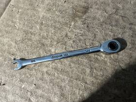 Soxr8 Snap-on Tools 1/4 Inch Drive Sae Ratcheting Combination Wrench Usa