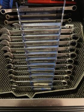 Snap-on Xdhfm1218 Snap-on Metric Ratcheting Combination Wrench Set 8-19mm 12pc Chrome