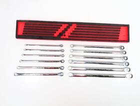 Xdlrmet01fbr Snap-on 12pc 12-pt Metric Flank Drive Ratcheting Box Wrench Set -