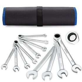 Sorako 763571396049 12 Piece Ratcheting Wrench Set Sae 1/4-13/16 Chrome Vanadium Steel Wr