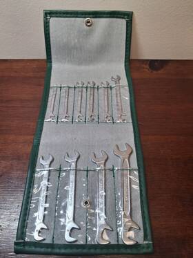 Stahlwille St96400653 12/10 Electric Small Double Open Ended Spanner Set In Roll-up Wallet