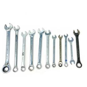 7-86-859 Stanley 11 Pcs Powerbuilt And Assorted 14mm Ratchet Combination Wrench Set