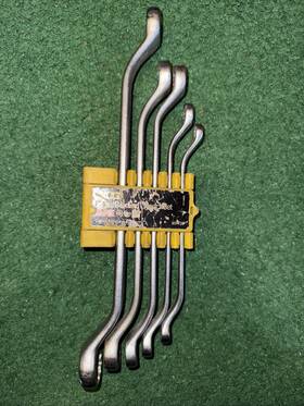 85-738 Stanley Offset Box Wrench Set Double Ended Metric 5-piece