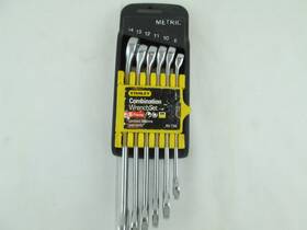 85-739 Stanley Combination Wrench Set 6 Pc Mm 8 10 11 12 13 14