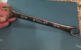 86-840 Stanley 13/16 Inch Open-closed Wrench Appx. 10 Long Tool Forged Alloy Usa 86-840 Stanley 13/16 Inch Open-closed Wrench Appx. 10 Long Tool Forged Alloy Usa