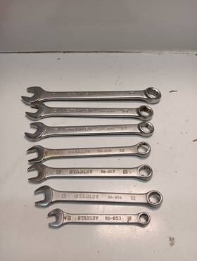 86-853-86-862 Stanley 7 Piece Metric Combination Wrench Set 8 11 12 13 14 15 17