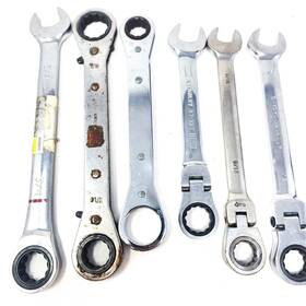 87-327 Stanley Combination And Assorted Ratcheting Wrench Tool Set 6 Pcs