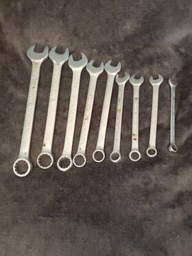 87-961 Stanley 9 Piece Combination Wrench Set