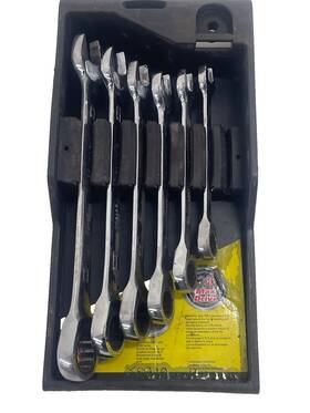 Stanley 94-542 Tools Sae Ratcheting Combination Wrench Set 7/16 Inch -3/4