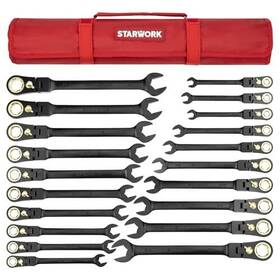 120t Starwork 711115960535 True Mechanic 20-piece Reversible Flexible Ratcheting Wrench Set No