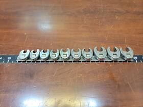 Sunex Tools 782386165077 3/8-inch Drive Metric Crowfoot Flare Nut Wrench Set 10mm-19mm