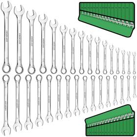 Sw-66064 Swanlake Garden Tools 32-piece Combination Wrench Set Sae And Metric 1/4 Inch -1 7mm-22mm