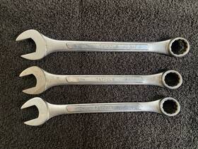 64017 Tat Tools 64018 Tatools Lot Of 3 Wrenches 19mm 18mm 17mm 12 Point 64019 Wrench