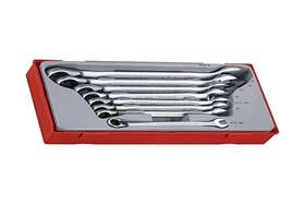 Tentt6508r Teng Tools 8 Piece Metric 12 Point Ratcheting Combination Wrench Set 8-19mm