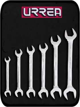 30000r Urrea Open-end Wrench Set - 9piece 6mm 27mm Mechanics Tool Kit With Roll-up
