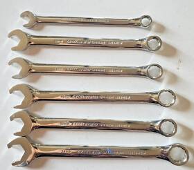Urrea 722470013631 Excelerator Metric Combination Wrench Set 6pc 8mm 10mm 11mm 12mm 13mm 14mm