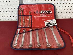 No.e114 Urrea 9pc Metric Combo Chrome Wrench Set