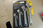 W006780 Shopro Adjustable Wrench Set Sizes Heat Treated Chrome Plate