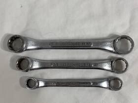 Mb-2022 Westline Vintage Lectrolite 3/8 Inch Thru 11/16 Sae Double Box End Wrench Set Made In Usa