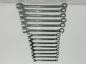 Westward 190735856673 Tools 14pc Full Polish Chrome Sae 1/4 Inch -1-1/8 Combination Wrench Set