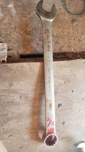 1eyf4 Westward Combo Wrench Sae Rounded 1 3/8 Inch 1-3/8