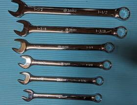 Wiha 084705303840 6 Piece Combination Wench Set 1 Inch - 1-1/2