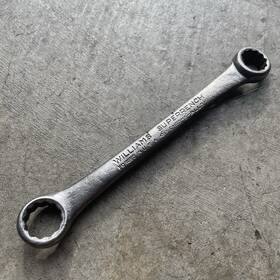4729 Williams Double Box Ended Wrench 12-point 7/16 X 3/8 Superrench Vintage