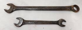 Bxoe-28 Williams Vintage Wrenches 7/8 Inch Combination And No. 728 3/4 -9/16 Open End