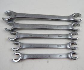 Jhw11692 Williams Metric Double Head Flare Nut Wrenches 9mm To 21mm 5pc Euc