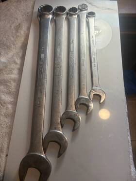 Williams Jhwws1171sca Sae Combination Wrench Set 5 Piece Lot R-7