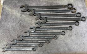 Jhwws1172bsc Williams 9/16-1-1/4 Combo Wrench Set 11 Pc 12 Point Black Usa