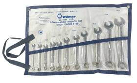 W-1111 Wilmar M Combination Steel Wrench Set 11 Pc Storage Pouch 6mm-19mm Usa