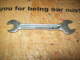 H2852 Wizard 1 Of Vintage 16mm And 17mm Double Open End Wrench