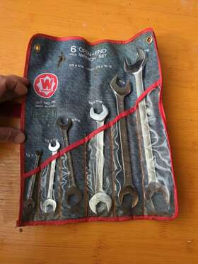 Wright Tool 076799007384 Open End Wrench Set 6 Piece Sae 736 Made In Usa