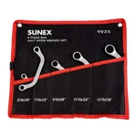 Sunex Tools 9935 Sae Half Moon Wrench Set, 5/16"X3/8" - 13/16"X7/8", Fully Po.... Fixed Price $43.35.