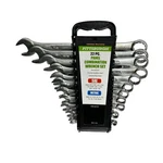Pittsburgh 42304 22 Pc Fully Polished Sae Panel Combination Wrench Set. Fixed Price $27.99.