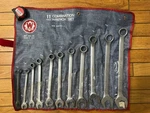 Tools Piece Sae Combination Wrench Set 3/8 - 1" Wrightgrip 711 W/pouch. Fixed Price $199.99.