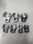 8SET Of Mac Tools 7 Piece Crowsfoot Flare Nut Wrenches Sae. Fixed Price $46.00.