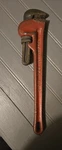 Ritco Adjustable Heavy Duty Pipe Wrench 14" Red Cast Iron Steel Non-ratcheting. Fixed Price $10.84.
