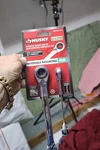 Husky 2-PIECE Metric Quad Drive Reversible Ratcheting Wrench Set 1000 029 807. Fixed Price $34.00.