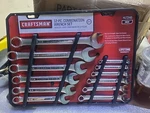 Vintage Nos Craftsman 12 Piece Sae Combination Wrench Set 9-47046. Fixed Price $55.00.