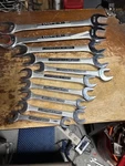 Craftsman 11PC Sae Open End Wrench Set -v- 44586 44587 44588 44589 Usa. Fixed Price $225.00.