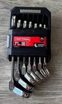 Craftsman Pc Sae Ratcheting Flex Head Wrench Set 12 Pt CMHT87010. Fixed Price $45.00.