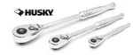 New Husky 72-TOOTH Pro Ratchets 1/4", 3/8" 1/2" Drives, Choose Size Set. Fixed Price $29.95.