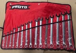 Proto 15PC 5/16 1-1/4 Combination Wrench Set 12PT Sae Anti Slip Design Asd. Fixed Price $349.97.