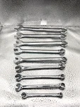 Hdx 9 Piece Sae Combination Wrench Chrome Finish 15 Degree Offset. Fixed Price $25.00.